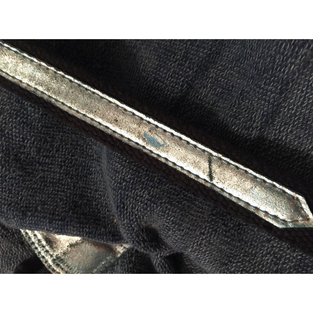 Free People Blue Denim Backpack with Metallic Aqua Front - Picture 5 of 8